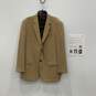 Armani Collezioni Mens Tan Notch Lapel Long Sleeve Two-Button Blazer Size 56/COA image number 1