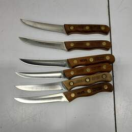 Set of 12 Chicago Cutlery 103S Steak Knives w/ Block alternative image
