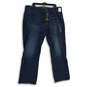 NWT Mens Blue Extreme Motion Denim Dark Wash Bootcut Leg Jeans Size 42x30 image number 1