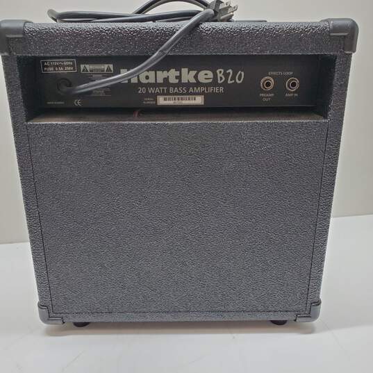 Hartke B20 Combo 20 Watt Practice Bass Guitar Amplifier - UNTESTED image number 3