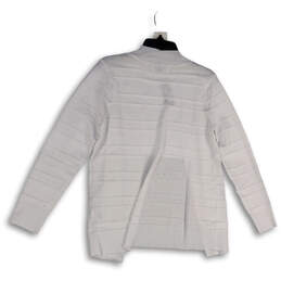 NWT Womens White Long Sleeve Open Front Cardigan Sweater Size Medium alternative image
