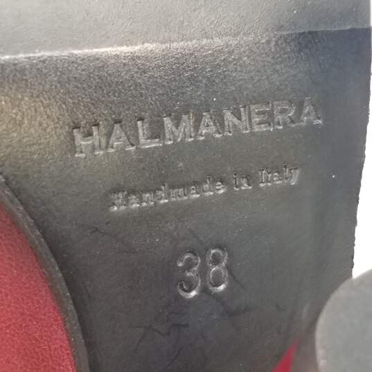 Halmanera Olivia Leather Heel Pumps Red 7.5 image number 8