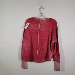 NWT Womens Regular Fit Long Sleeve Waffle Knit Henley Sweater Size XS alternative image