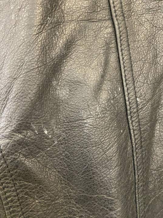 John Ashford Black Men Leather Jacket L image number 4