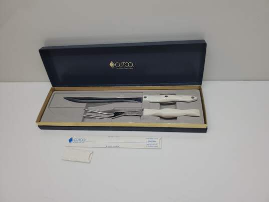 2 Pc CUTCO Carving Set In Giftbox Untested P/R image number 1