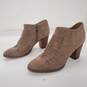 Franco Sarto Destiny Taupe Suede Booties Women's Size 8.5M image number 1