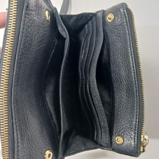 Michael Kors Women's Small Black Leather Crossbody Bag image number 5