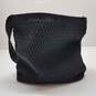 Liz Claiborne Black Crochet Sak Tote Shoulder Bag image number 3