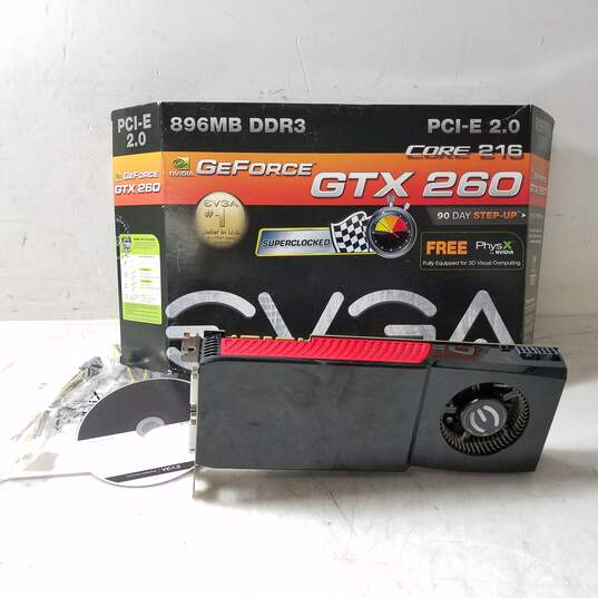 *UNTESTED P/R*  NVIDIA EVGA GeForce GTX 260 GPU PCI-E 2.8 896MB DDR3 image number 1