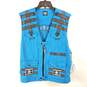 Guess Men Royal Blue Denim Utility Vest XL NWT image number 1