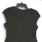 Banana Republic Womens Black Round Neck Cap Sleeve Back Zip A-Line Dress Size 4P image number 4