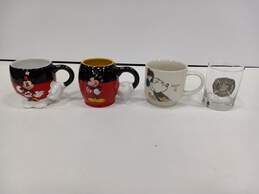Bundle of 4 Assorted Mickey & Minnie Mugs