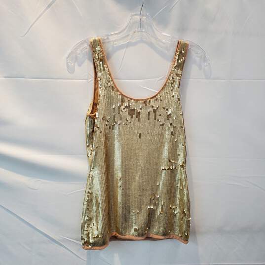 Trina Turk Los Angeles Sequin Tank Top Women's Size P image number 2