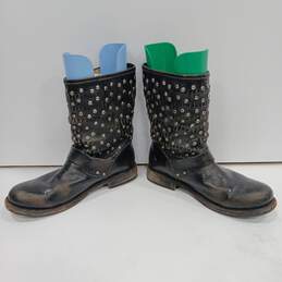 Frye Women's Black Studded Boots Size 8B alternative image
