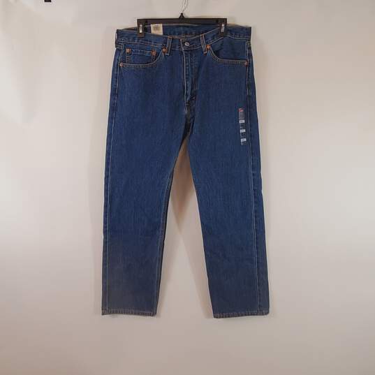 Levi's Men 505 Straight Leg Blue Jeans 36 x 29 NWT image number 2
