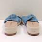 Lucky Brand Women's Grenly Blue Textile Open Toe Slip On Platform Sandals Size 8M image number 4