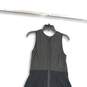 LOFT Womens Gray Black Round Neck Sleeveless Back Zip A-Line Dress Size 8P image number 3