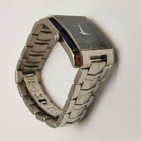 Guess GC1000 Stainless Steel Black Dial Tank Watch image number 5