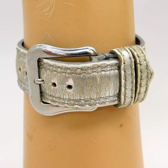 Fendi Swiss Made Orologi 2 Jewels Sapphire Crystal Silver Tone Watch 62.2g image number 4