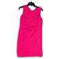 Lilly Pulitzer Womens Pink Eyelet Round Neck Sleeveless Shift Dress Size 6 image number 1
