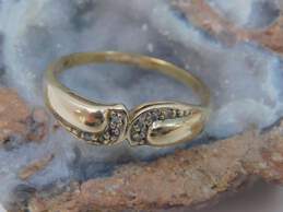 10K Yellow Gold Diamond Accent Ring- For Repair 2.3g alternative image