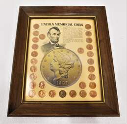 (2) Kennedy Mint Lincoln Memorial Coins Framed Sets 1974 alternative image