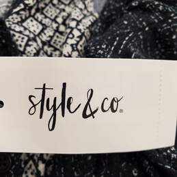 Style & Co Women Black Long Sleeve Top L NWT alternative image