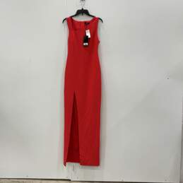 NWT Likely Womens Pink Orange Sleeveless Long Maxi Dress With Slit Size 6