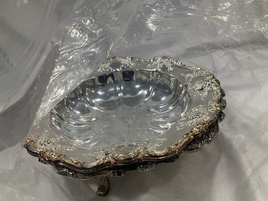 vintage silver plate and Webster Wilcox Oneida Footed Serving dish image number 1