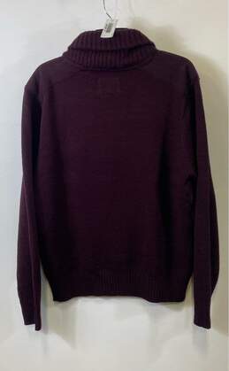 Weatherproof Mens Purple Long Sleeve Shawl Collared Pullover Sweater Size Large alternative image