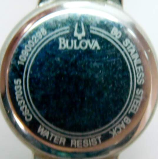Bulova B0 Silver Tone Delicate Women's Dress Watch 42.8g image number 5