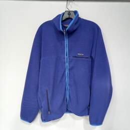 Patagonia Unisex Purple Fleece Zio Up Sweater Size XL