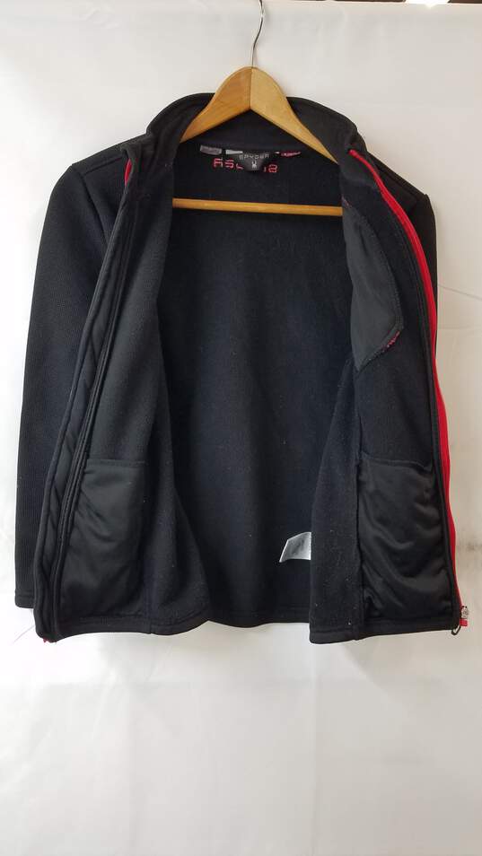 Spyder Men's Constant Full Zip Sweater Size Medium Red & Black image number 4