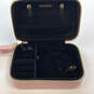 Womens Pink Travel Portable Zipper Storage Mini Jewelry Box 190.3g image number 4