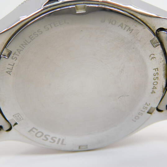Fossil FS5044 Silver Tone Chunky Men's Analog Watch 130.8g image number 4