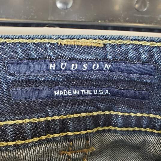 Hudson Women Blue Wash Bootcut Jeans Sz 30 image number 3