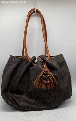Michael Kors Monogram Womens Brown Handbag