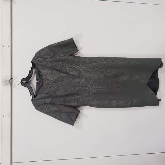 Women's Grey Patterned Dress Size 8 image number 1