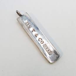 Tiffany & Co Sterling Silver 1837 Bar Pendant W/COA 7.8g alternative image