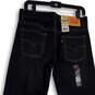 NWT Womens Blue 505 Denim Dark Wash Pockets Straight Leg Jeans Sz 20R 30x30 image number 4