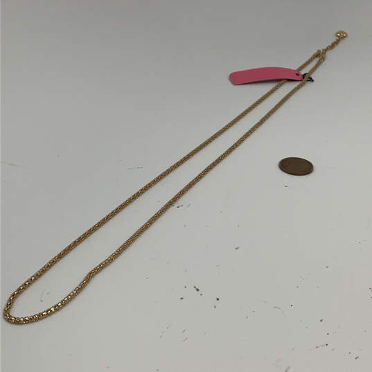 Designer Betsey Johnson Gold-Tone Lobster Clasp Link Chain Necklace image number 3