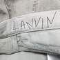 AUTHENTICATED COA Lanvin Gray Cotton Skinny Jeans Women's Size 28 image number 6