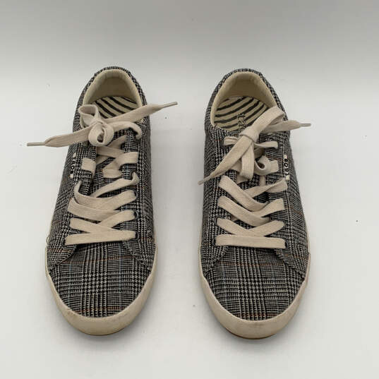 Womens Star STA-12844 Gray Round Toe Low Top Lace-Up Sneaker Shoes Size 9.5 image number 5