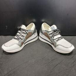 Michael Kors Silver Trim Wedge Sneakers Women's Size 8.5 alternative image