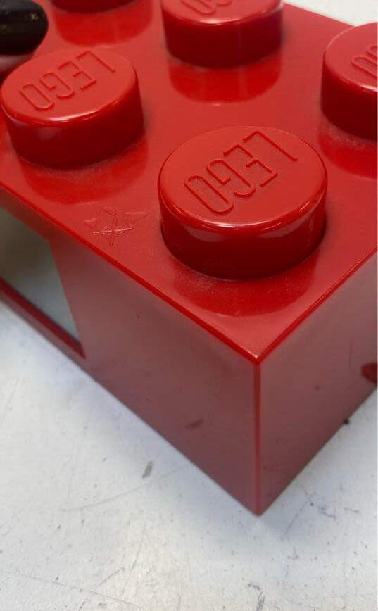 Red Lego Alarm Clock image number 3