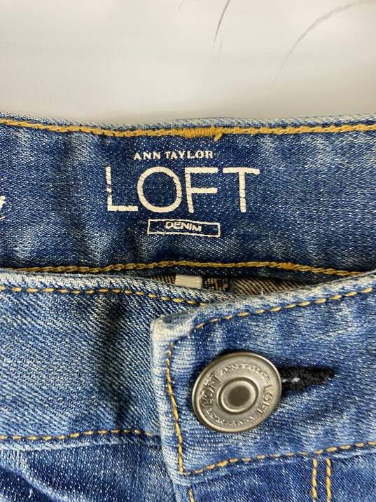 Ann Taylor Loft Women Blue Jeans 8 NWT image number 4