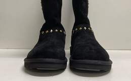 UGG Avondale Black Studded Suede Shearling Boots Women's Size 8 alternative image