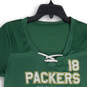 Womens Green Yellow Short Sleeve Green Bay Packers Cobb #18 NFL Jersey Sz L image number 3