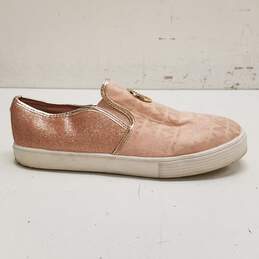 Michael Kors Araceli Glitter Canvas Slip on Sneakers Shoes Women's Size 4 M