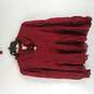 Anthropologie Women Red Blouse 2 XS NWT image number 1